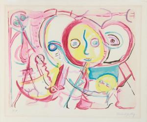 GENTRY Herbert 1919-2003,Untitled (Yellow and Pink),1970,Ro Gallery US 2024-02-07