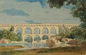 GEOFFROY DECHAUME Charles Louis 1877-1940,Pont du Gard, Nimes,Rosebery's GB 2022-03-01