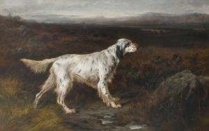 GEORGE Earl 1824-1908,A pointer in a landscape,1893,Woolley & Wallis GB 2023-09-05