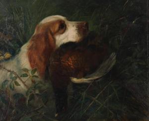 GEORGE Earl 1824-1908,Spaniel retrieving a pheasant,Bonhams GB 2024-03-13