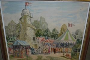 GEORGE Eric 1881,figures at a funfair,Lawrences of Bletchingley GB 2017-03-14