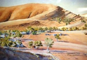 GEORGE Esmond 1888-1959,The Barren Hills,Theodore Bruce AU 2012-07-30