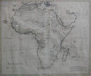 GEORGE FREDERIC # MATHIEU ALBERT,Afrique - a map of Africa,Lots Road Auctions GB 2008-07-27