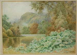 GEORGE Herbert 1939,River landscape,Lacy Scott & Knight GB 2015-09-26