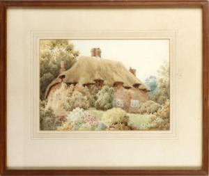 GEORGE Herbert 1939,View of a thatched country cottage,Bonhams GB 2013-05-29