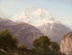 GEORGE JUILLARD Jean Philippe 1818-1888,Le Mont-Blanc,Piguet CH 2021-12-08