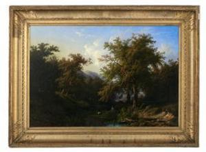 GEORGE LEGRAND Louis 1801-1883,Alpine Landscape,1850,New Orleans Auction US 2021-07-24