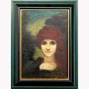 george peixetto,painting of a lady,1900,Craftsman US 2007-03-11