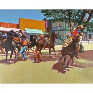 George Richard Allen 1935-1990,Western Street, Scene #2,Rago Arts and Auction Center US 2015-03-27