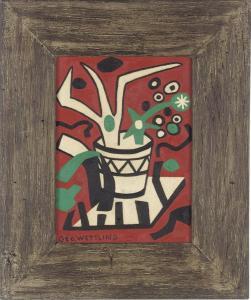 George Wettling,Still life of a plant, abstract,1907,Christie's GB 2008-06-04