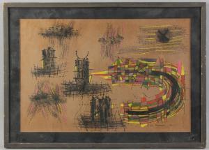 GEORGENES William 1930,abstract,1954,Kaminski & Co. US 2019-02-02