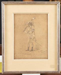 GEORGES AUGUSTIUS SALA,L\’Empereur de toutes les Haïtis , 1887 », crayon ,Adjug'art 2017-06-13