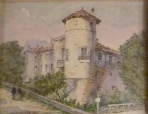 GEORGES HENRI Manesse 1854-1940,Bayonne, le château vieux,Joron-Derem FR 2017-03-27