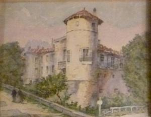 GEORGES HENRI Manesse 1854-1940,Le château vieux,Joron-Derem FR 2017-02-15