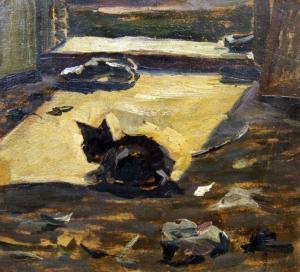 GEORGIEV Gospodin 1909-1978,A Cat,1935,Victoria BG 2010-12-15