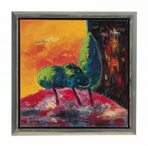 GEORGIOU Costis 1956,Trees on a hill,Christie's GB 2013-02-20