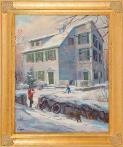 geraci lucian arthur 1923-2005,A house in the snow,Eldred's US 2014-07-17