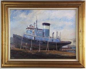 geraci lucian arthur 1923-2005,Tugboat Sea King,Kaminski & Co. US 2018-10-27
