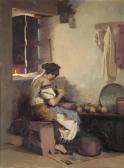 GERALIS Apostolos 1886-1983,Young woman peeling quinces,Bonhams GB 2016-11-16