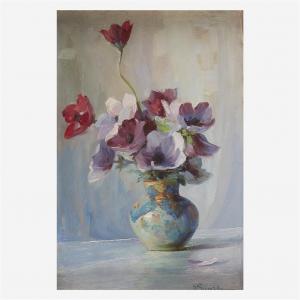 GERALIS Loucas 1875-1958,Floral Still Life with Poppies,Freeman US 2021-02-25