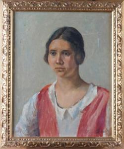 GERARD Auguste 1900-1900,PORTRAIT DE FEMME,1932,Pillon FR 2013-04-07