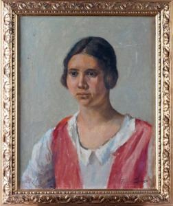 GERARD Auguste 1900-1900,PORTRAIT DE FEMME,1932,Pillon FR 2013-12-08