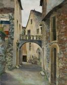 GERARD Emilien 1894-1975,ESTAING, RUE DU COLLEGE,Cornette de Saint Cyr FR 2019-01-30