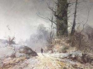 GERARD F,Paysanne sur la neige,19th century,Saint Germain en Laye encheres-F. Laurent 2017-11-19