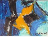 GERARD Lydie 1920,Composition abstraite en jaune et bleu,Boisgirard - Antonini FR 2012-11-20