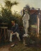 GERARD Theodore 1829-1902,Le sculpteur,Hotel Des Ventes Mosan BE 2013-10-16