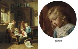 GERARD Theodore 1829-1902,The young artist,1866,Christie's GB 2002-10-23