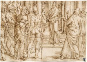 Gerard van Groeningen 1515-1576,Christ before Pilate,Sotheby's GB 2021-01-27