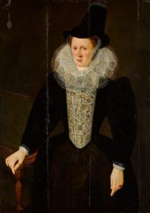 GERARDS Marcus II 1561-1635,Portrait of a lady, three-quarter-length, wearing ,Sotheby's 2022-12-08