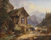 GERASCH August 1822-1908,On the Alp,Palais Dorotheum AT 2013-03-13