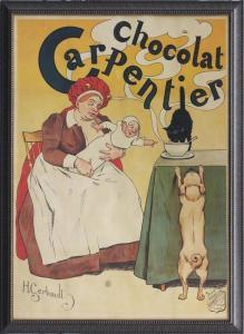 GERBAULT Henry 1863-1930,CHOCOLAT CARPENTIER,Clark Cierlak Fine Arts US 2021-06-26