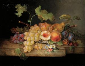 GERBES Henriette 1800-1800,Elaborate Still Life with Fruit,Skinner US 2014-05-16