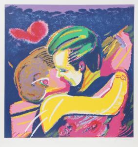 GERCHMAN Rubens 1942-2008,The Kiss,1991,Ro Gallery US 2024-02-07