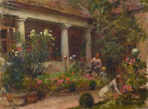 GERGELY Imre 1868-1914,Garden scene,Bonhams GB 2024-03-12