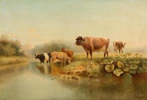 GERHARD Georg 1830-1902,Cattle watering,Bonhams GB 2008-12-10