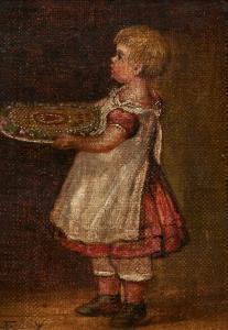 Gerhardt Fritz 1828-1921,Luise, die Tochter des Künstlers,Van Ham DE 2022-01-26