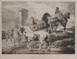 GERICAULT Theodore 1791-1824,Horses going to a Fair,1821,Ader FR 2024-04-03