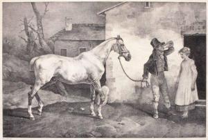 GERICAULT Theodore 1791-1824,Vieux cheval à la porte d'une auberge,Blanchet FR 2010-10-11