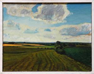 GERLACH Christopher S 1952,Fields North of Umbria,1980,Clars Auction Gallery US 2018-03-25