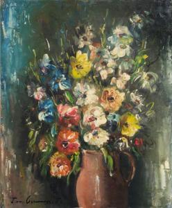 GERMAIN JACOB Jean 1900-1972,Bouquet de fleurs,Neret-Minet FR 2024-03-29