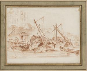 GERMAIN Louis 1733,THE LANDING STAGE,1779,Sotheby's GB 2017-09-14