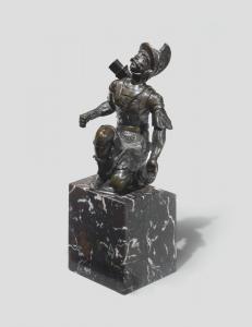 GERMAN SCHOOL,A FIGURE OF A KNEELING LANDSKNECHT,Sotheby's GB 2016-01-27