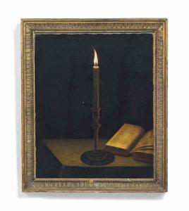 GERMAN SCHOOL,A flickering candle and a Bible on a table,Christie's GB 2015-07-07