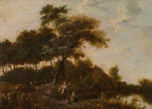 GERMAN SCHOOL,A river landscape with anglers,im Kinsky Auktionshaus AT 2017-04-26