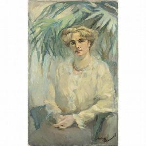 GERMAN SCHOOL,Portrait of a Lady,c.1914,Leland Little US 2015-06-13