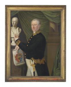 GERMAN SCHOOL,Portrait of a man in uniform,1800,Christie's GB 2012-03-16